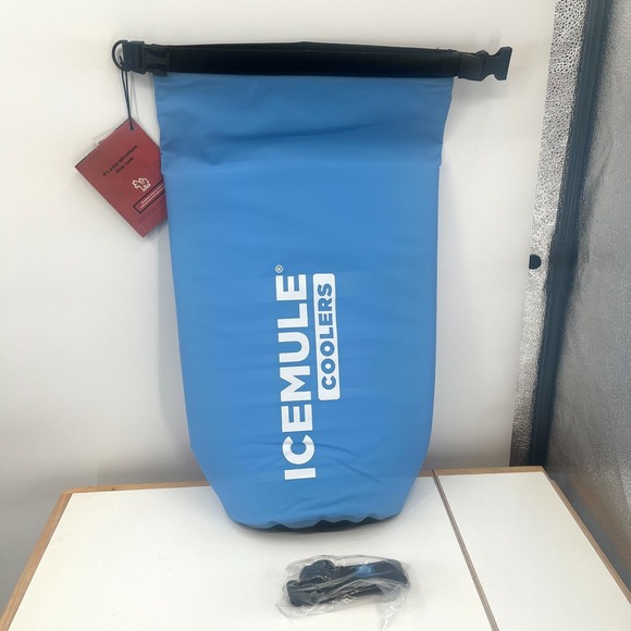 IceMule Classic Blue Small 10L Soft Cooler Collapsible Waterproof Backpack‎ NWT